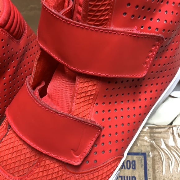 Nike Men's Flystepper 2K3 High Tops Shoes Size 15 Sneakers Red - Picture 11 of 12